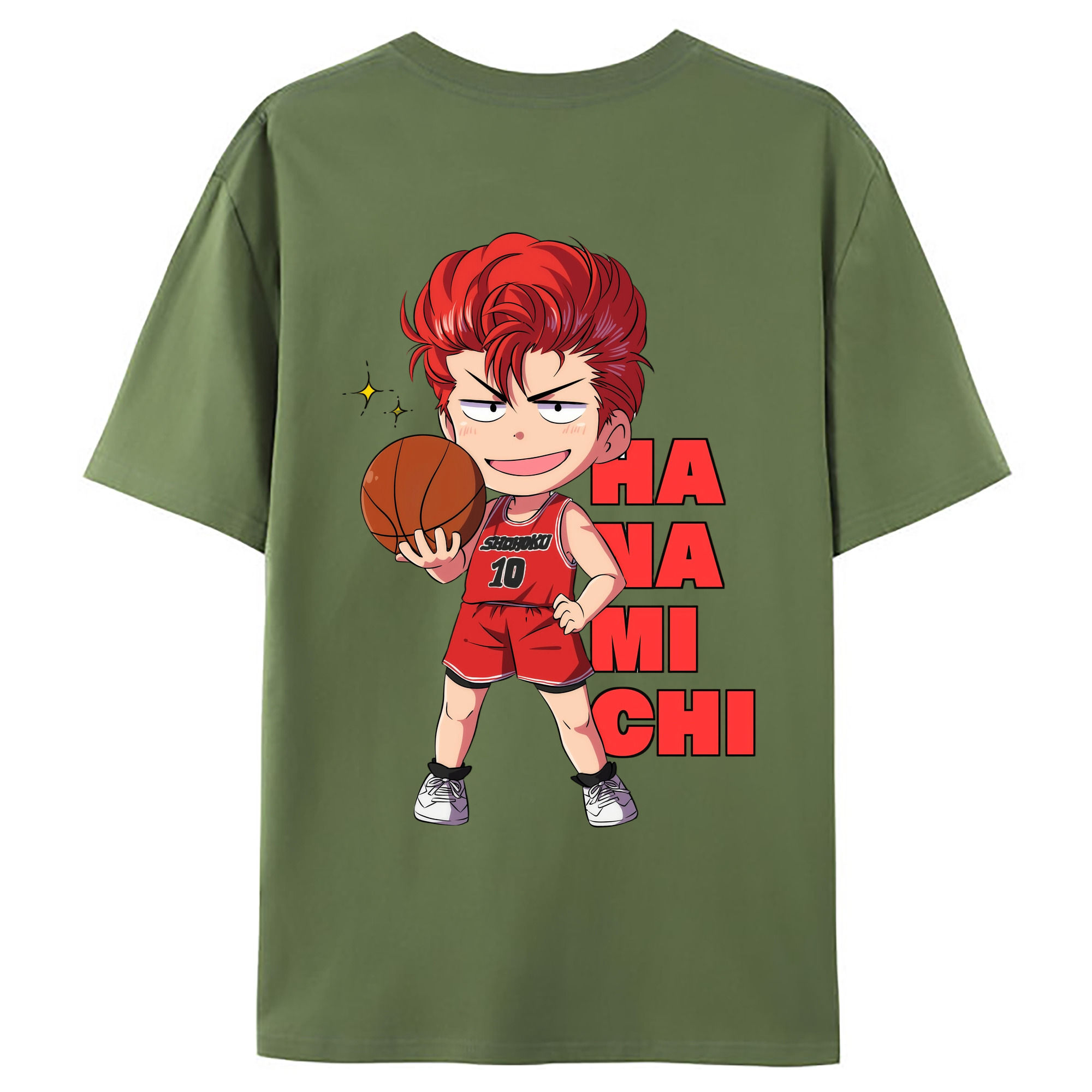（画像用） SLAM DUNK／スラムダンク 綿100％ メンズ半袖Tシャツ（バックプリント） 通気性